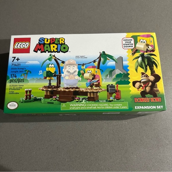 LEGO Super Mario 71421 – Donkey Kong Dixie Kong’s Jungle Jam Expansion Set – New - Picture 1 of 7